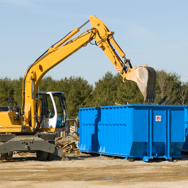 are there any restrictions on where a residential dumpster can be placed in Walnut Creek California